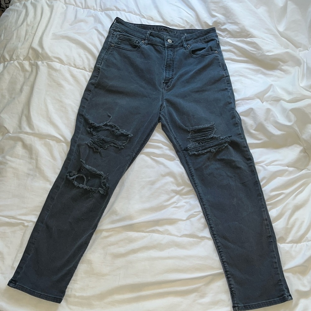 American Eagle Outfitters Blue Distressed Jeans